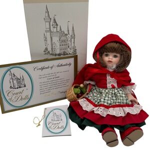 Court of Dolls Little Red Riding Hood Porcelain Doll Limited Edition COA